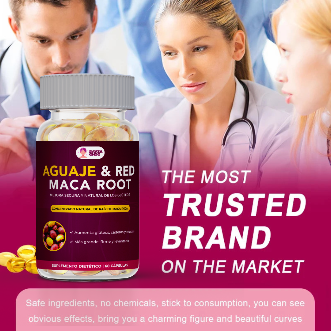Aguaje + Maca 60 Capsulas | Suplemento natural para curvas femeninas, equilibrio hormonal y energía