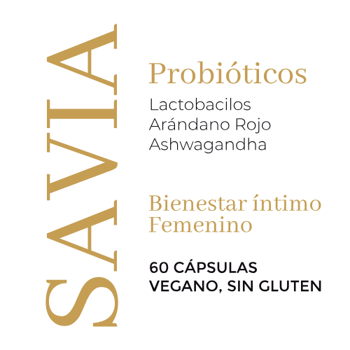 SAVIA Probioticos + Ashwagandha Bienestar intimo y emocional