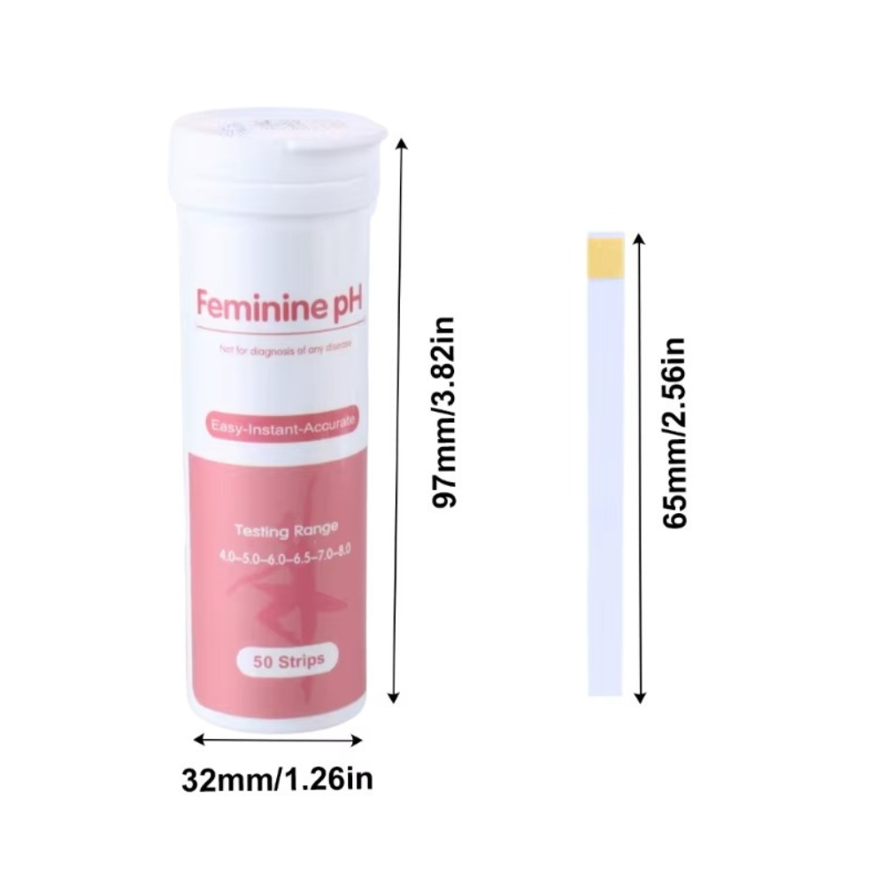 Tiras Reactivas pH Vaginal | Test de Salud Íntima en Casa 50 pcs