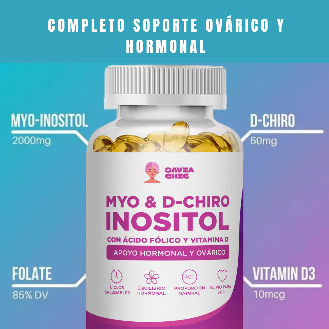Myo Inositol + D-Chiro + Vitamina D – 2000 mg | 60 Cápsulas