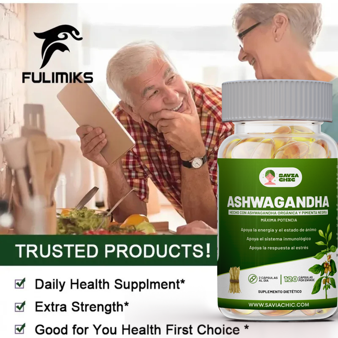 Ashwagandha 5000 mg con Black Pepper – 120 Capsulas