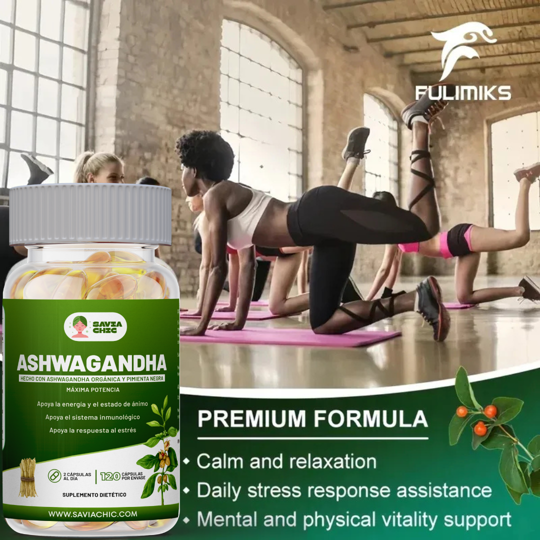 Ashwagandha 5000 mg con Black Pepper – 120 Capsulas