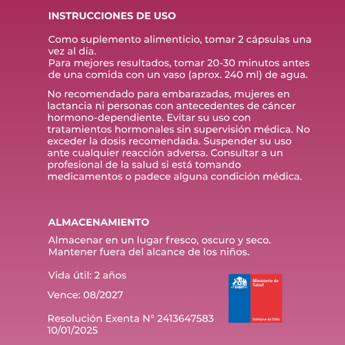 Suplemento Natural para Libido y Vitalidad Femenina – 60 cápsulas