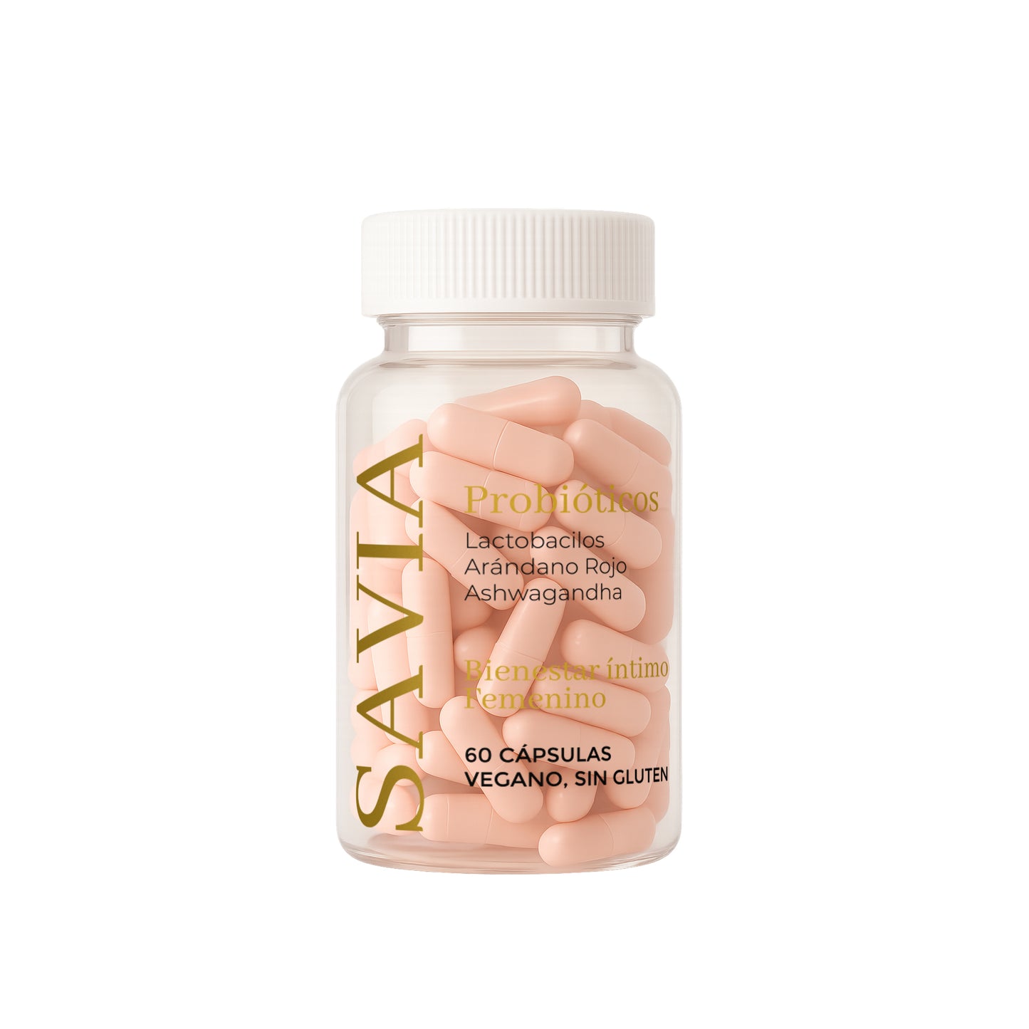 SAVIA Probioticos + Ashwagandha Bienestar intimo y emocional