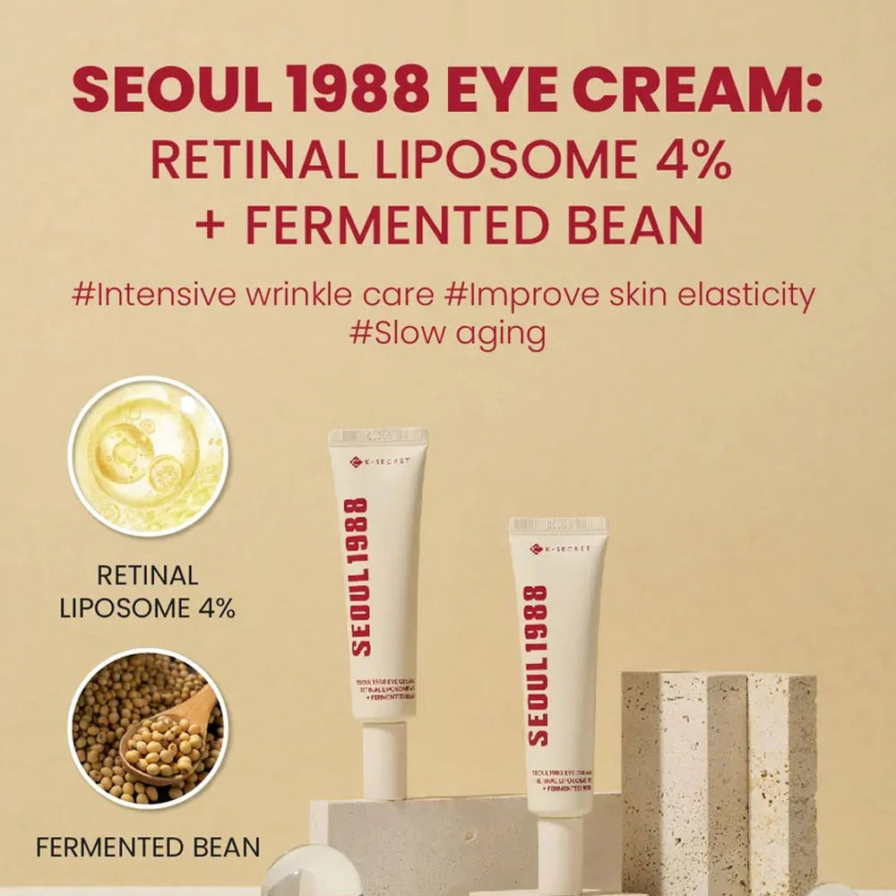 Seoul 1988 Eye Cream K‑SECRET – Retinal Liposome 4 % + Fermented Bean (30 ml)