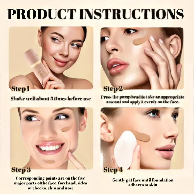 Base de Maquillaje LANISTY SPF 50 – Cobertura Inteligente que se Adapta a tu Tono de Piel