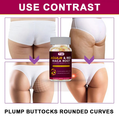 Aguaje + Maca 60 Capsulas | Suplemento natural para curvas femeninas, equilibrio hormonal y energía