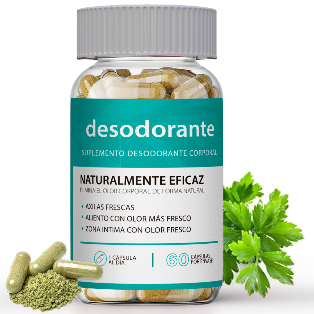 Desodorante en cápsulas Chile | Clorofila para mal olor corporal ...