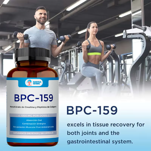 BPC-159 con Creatina, Colágeno y Magnesio 120 Cápsulas