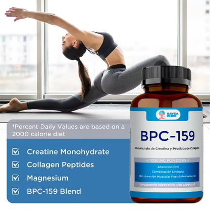 BPC-159 con Creatina, Colágeno y Magnesio 120 Cápsulas