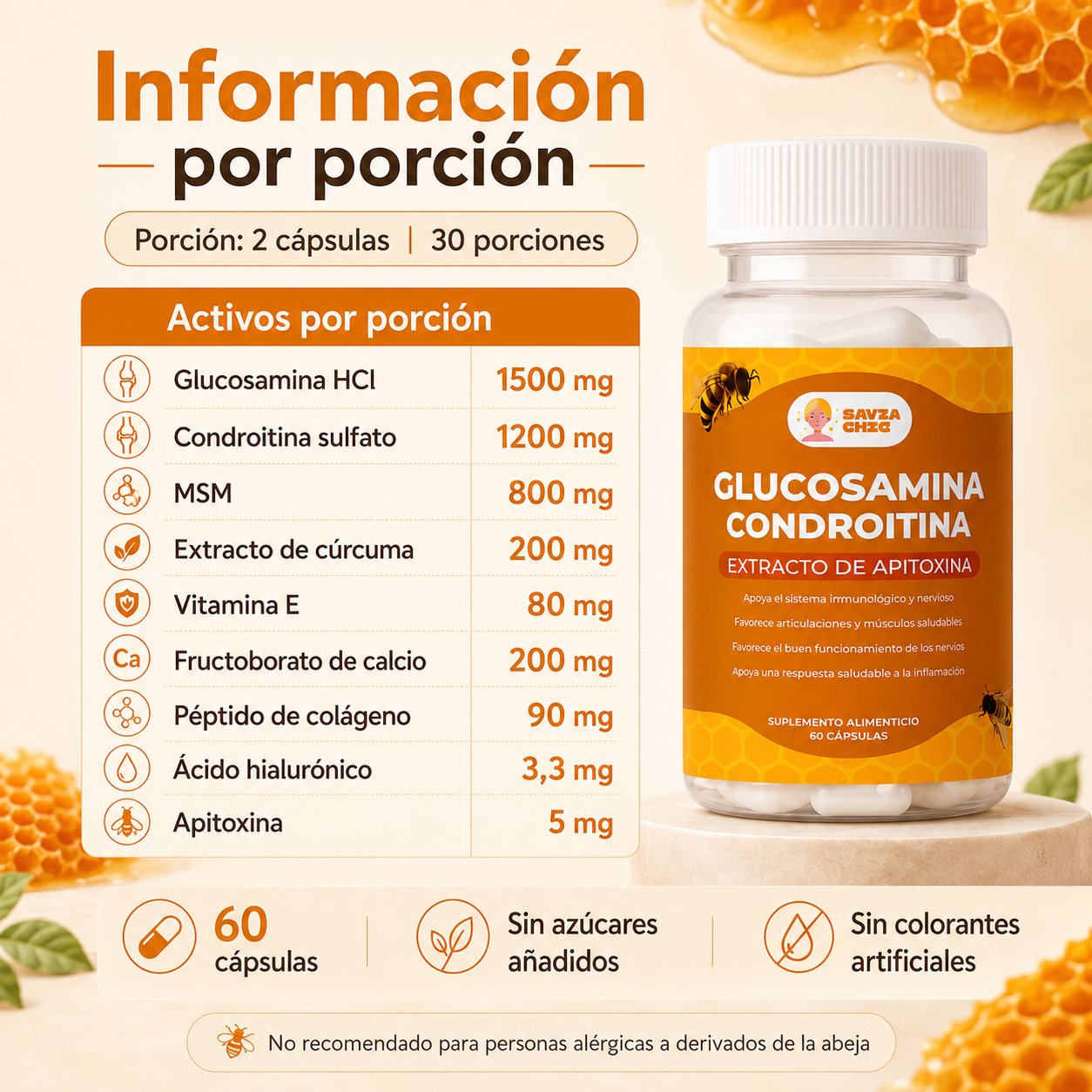 Glucosamina 1500 mg + Condroitina 1200 mg | Triple Fuerza para Articulaciones y Cartílago
