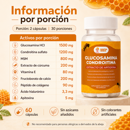 Glucosamina 1500 mg + Condroitina 1200 mg | Triple Fuerza para Articulaciones y Cartílago