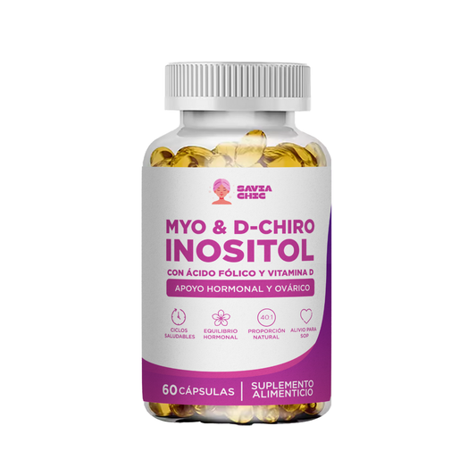Myo Inositol + D-Chiro + Vitamina D – 2000 mg | 60 Cápsulas