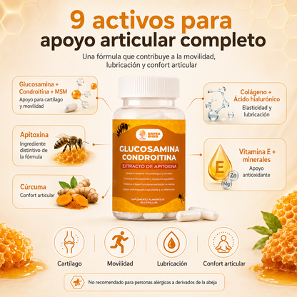 Glucosamina 1500 mg + Condroitina 1200 mg | Triple Fuerza para Articulaciones y Cartílago