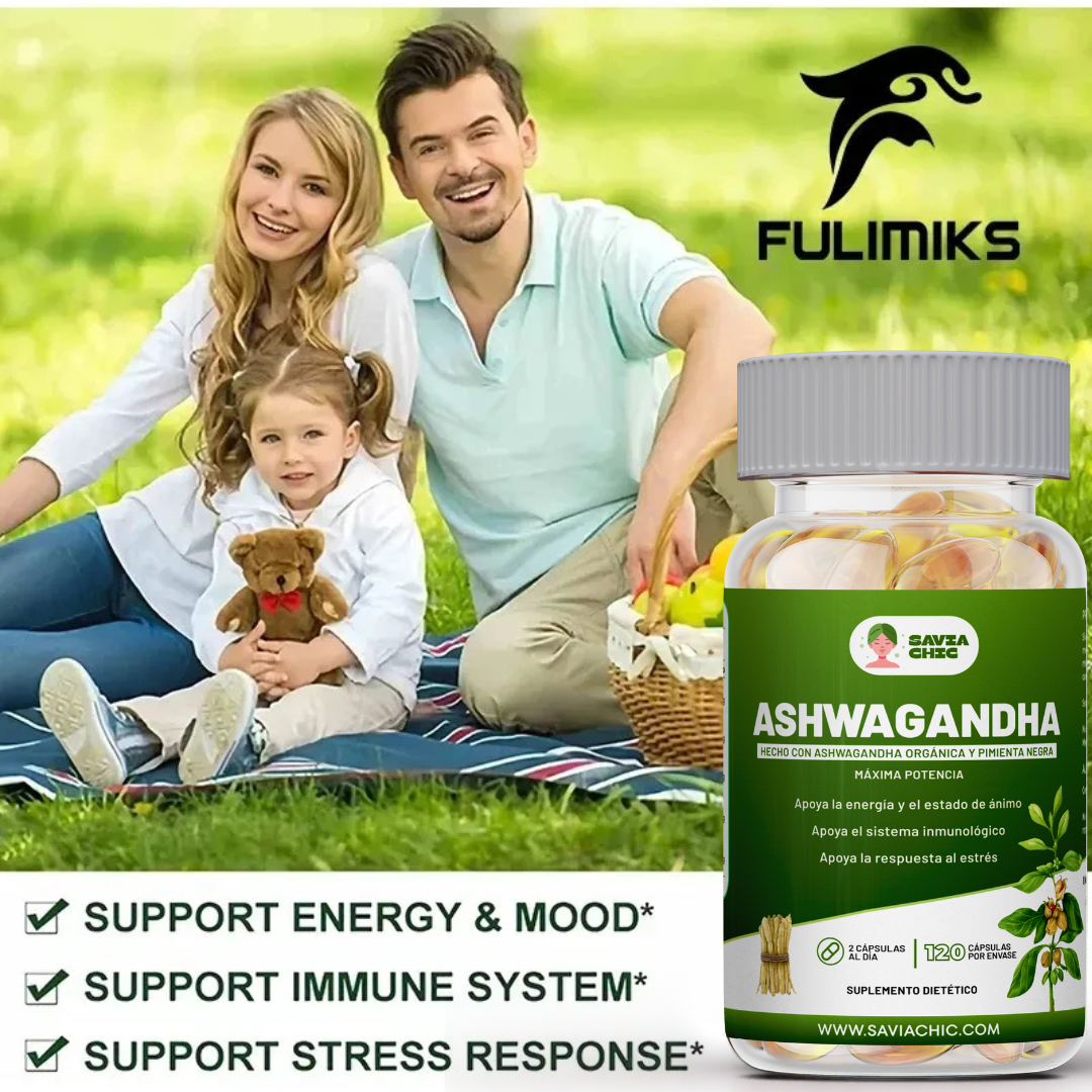 Ashwagandha 5000 mg con Black Pepper – 120 Capsulas