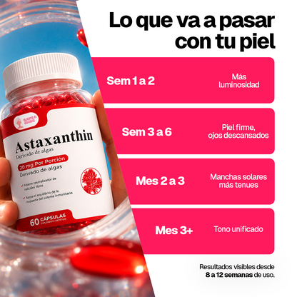 Astaxantina 20 Mg  60 Cápsulas Antioxidante Natural
