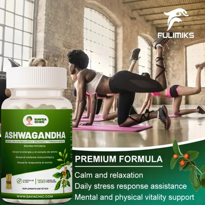 Ashwagandha 5000 mg con Black Pepper – 120 Capsulas