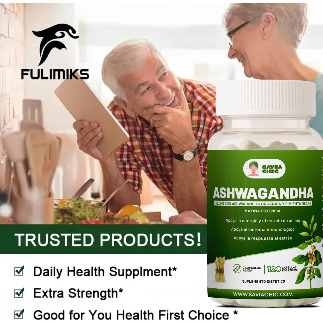 Ashwagandha 5000 mg con Black Pepper – 120 Capsulas