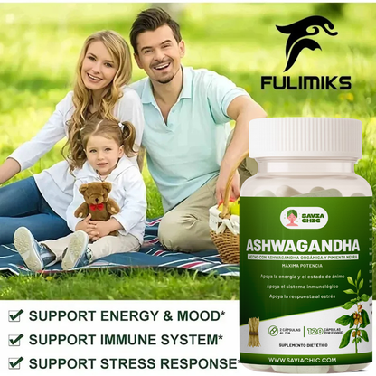 Ashwagandha 5000 mg con Black Pepper – 120 Capsulas