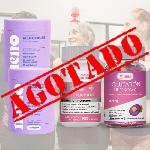🌿 Pack Bienestar Total – 2 MENO +1 NAD+ + 1 Glutatión Liposomal Cyber
