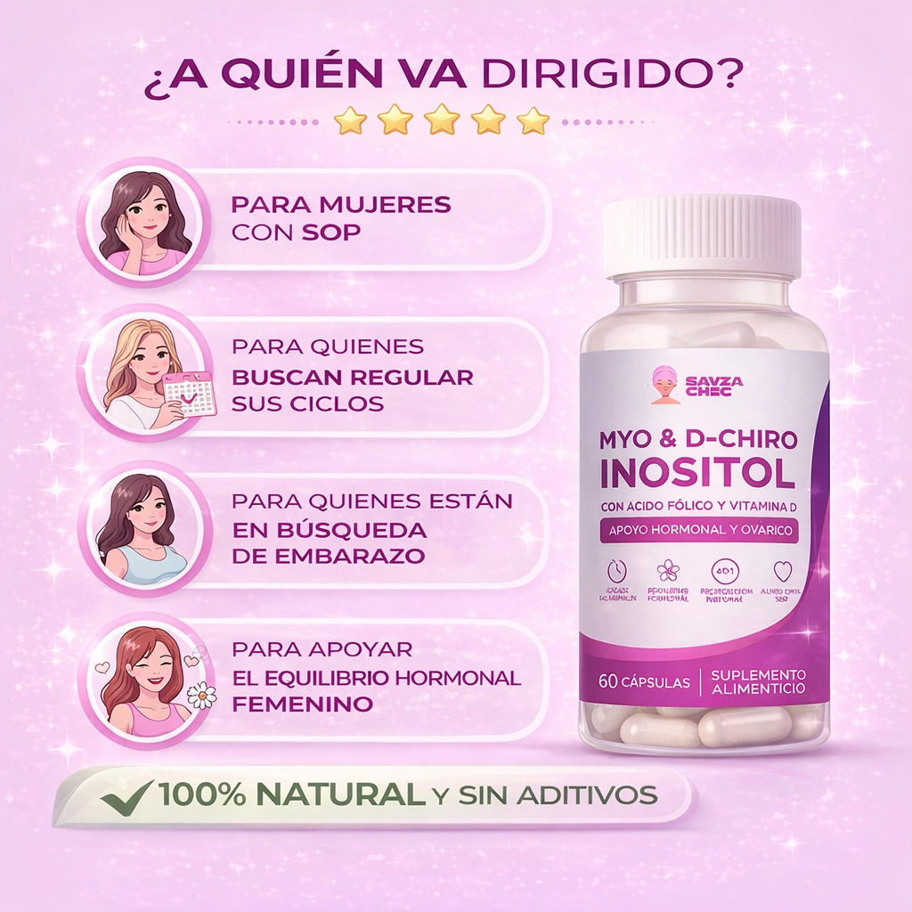 Creatina para mujeres con myo inositol y probióticos que apoya el equilibrio hormonal y digestivo