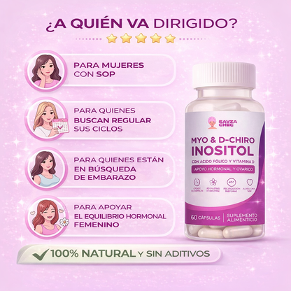 Creatina para mujeres con myo inositol y probióticos que apoya el equilibrio hormonal y digestivo