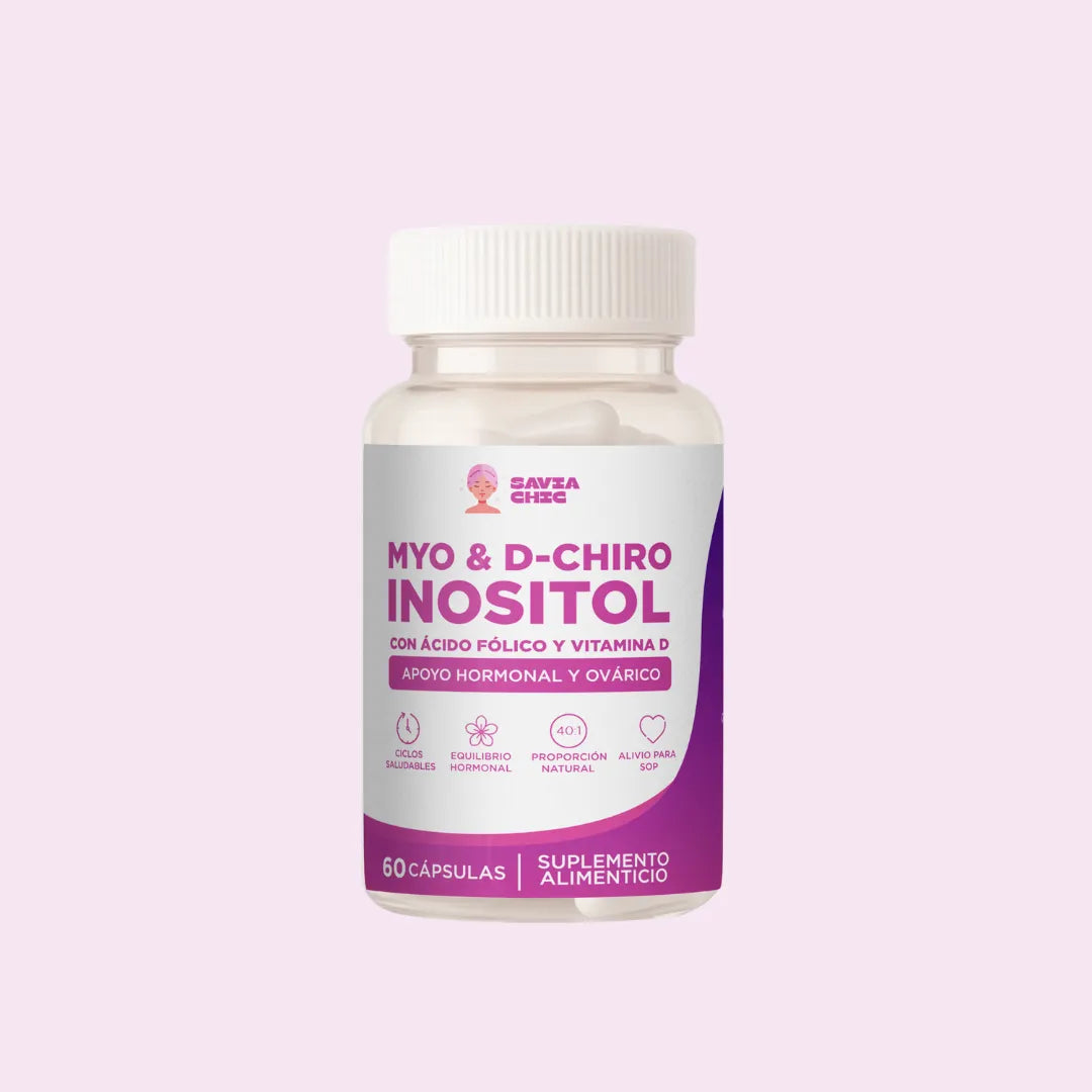 Myo Inositol + D-Chiro + Vitamina D – 2000 mg | 60 Cápsulas
