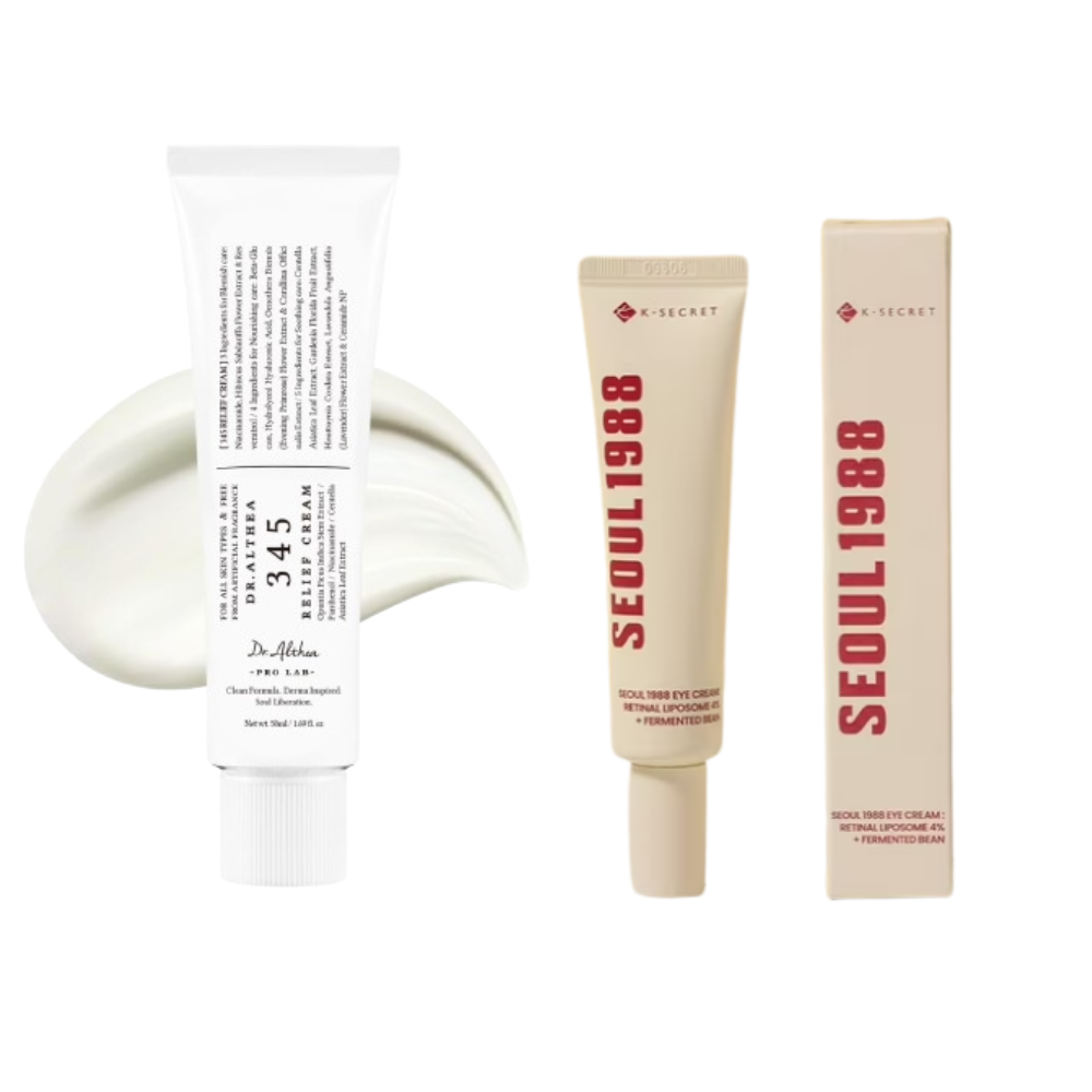 Pack Supreme Korean Glow – Crema Facial 345 + Contorno de Ojos Seoul 1988