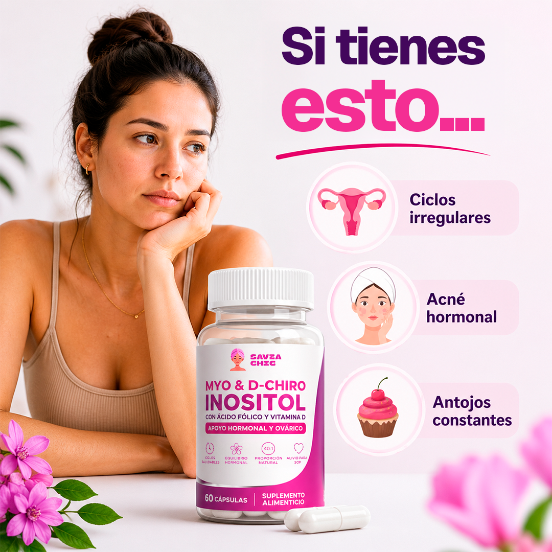 Myo Inositol + D-Chiro + Vitamina D – 2000 mg | 60 Cápsulas