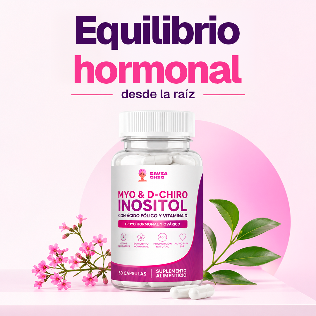 Myo Inositol + D-Chiro + Vitamina D – 2000 mg | 60 Cápsulas