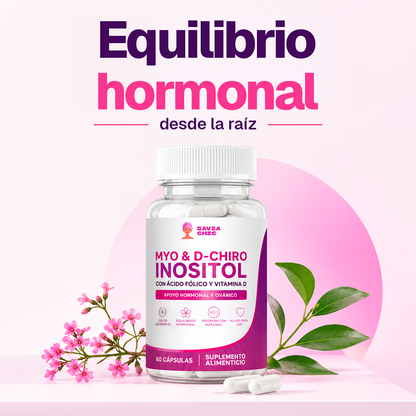 Myo Inositol + D-Chiro + Vitamina D – 2000 mg | 60 Cápsulas