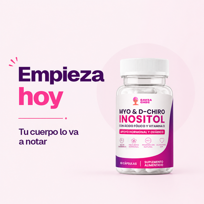 Myo Inositol + D-Chiro + Vitamina D – 2000 mg | 60 Cápsulas