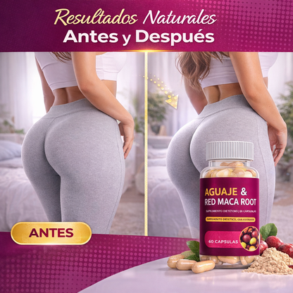 Aguaje + Maca 60 Capsulas | Suplemento natural para curvas femeninas, equilibrio hormonal y energía