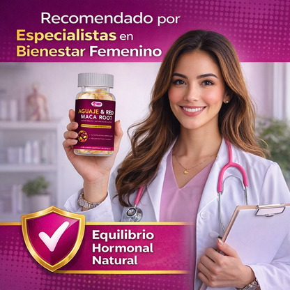 Aguaje + Maca 60 Capsulas | Suplemento natural para curvas femeninas, equilibrio hormonal y energía