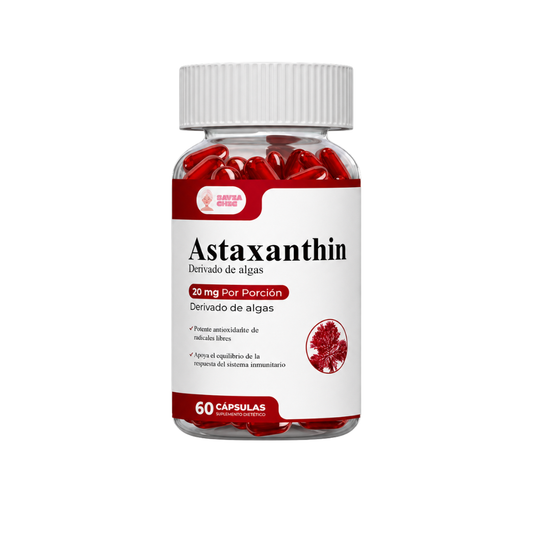 Astaxantina 20 Mg  60 Cápsulas Antioxidante Natural