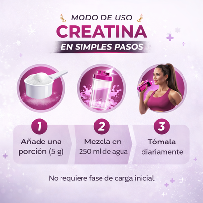 Creatina Monohidrato Micronizada Pura 300g Sin Sabor