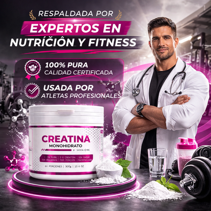 Creatina Monohidrato Micronizada Pura 300g Sin Sabor