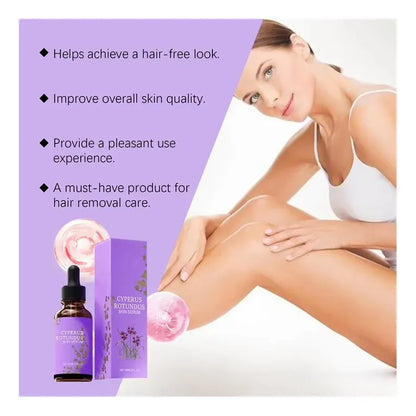 Sérum Botánico Cyperus Rotundus – Reducción del Vello + Calma Post-Depilación + Suavidad Duradera