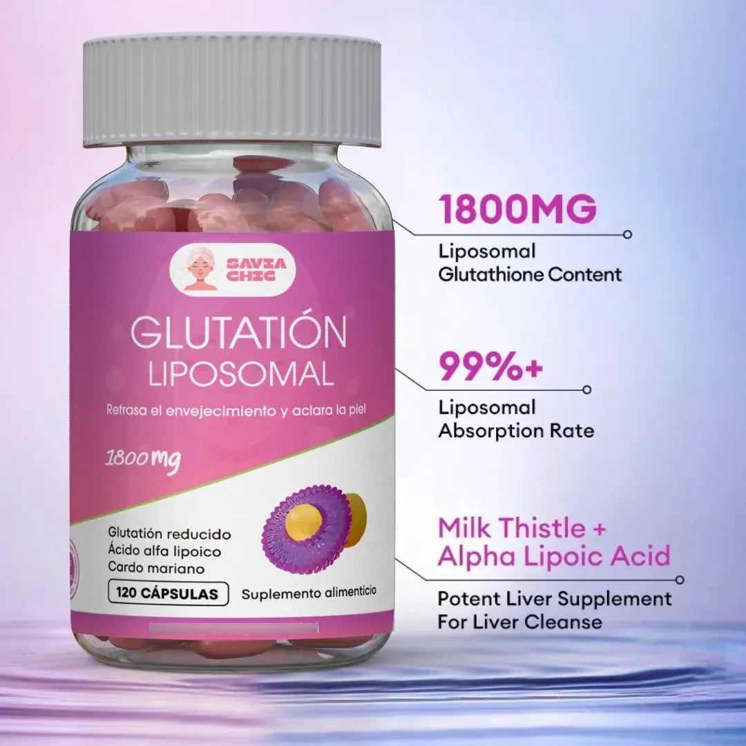 Glutation Liposomal 1800 Mg Maxima Absorcion 120 Capsulas Savia Chic Glutation Liposomal 1800 Mg Maxima Absorcion 120 Capsulas Savia Chic