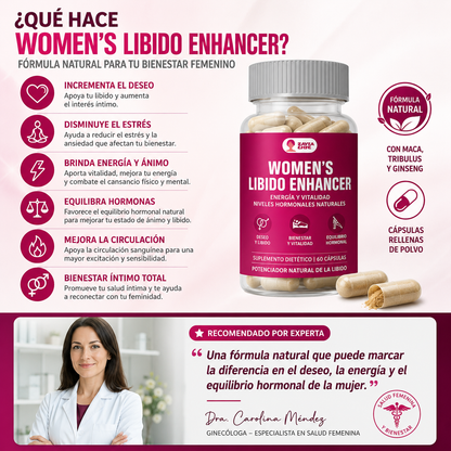 Suplemento Natural para Libido y Vitalidad Femenina – 60 cápsulas