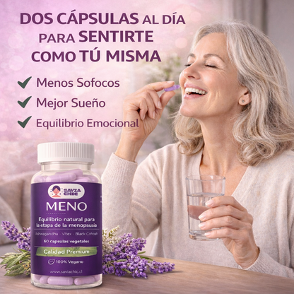 SAVIA MENO 60 Cápsulas Sofocos Bochornos Ánimo