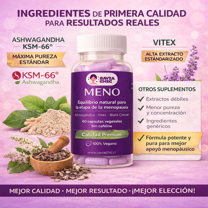 SAVIA MENO 60 Cápsulas Sofocos Bochornos Ánimo