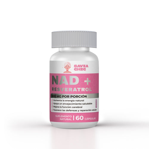 Nad+ 1200mg + Resveratrol 300 Mg Antioxidante 60 Capsulas